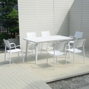 Comedor Terraza 6 sillas Granada blanco