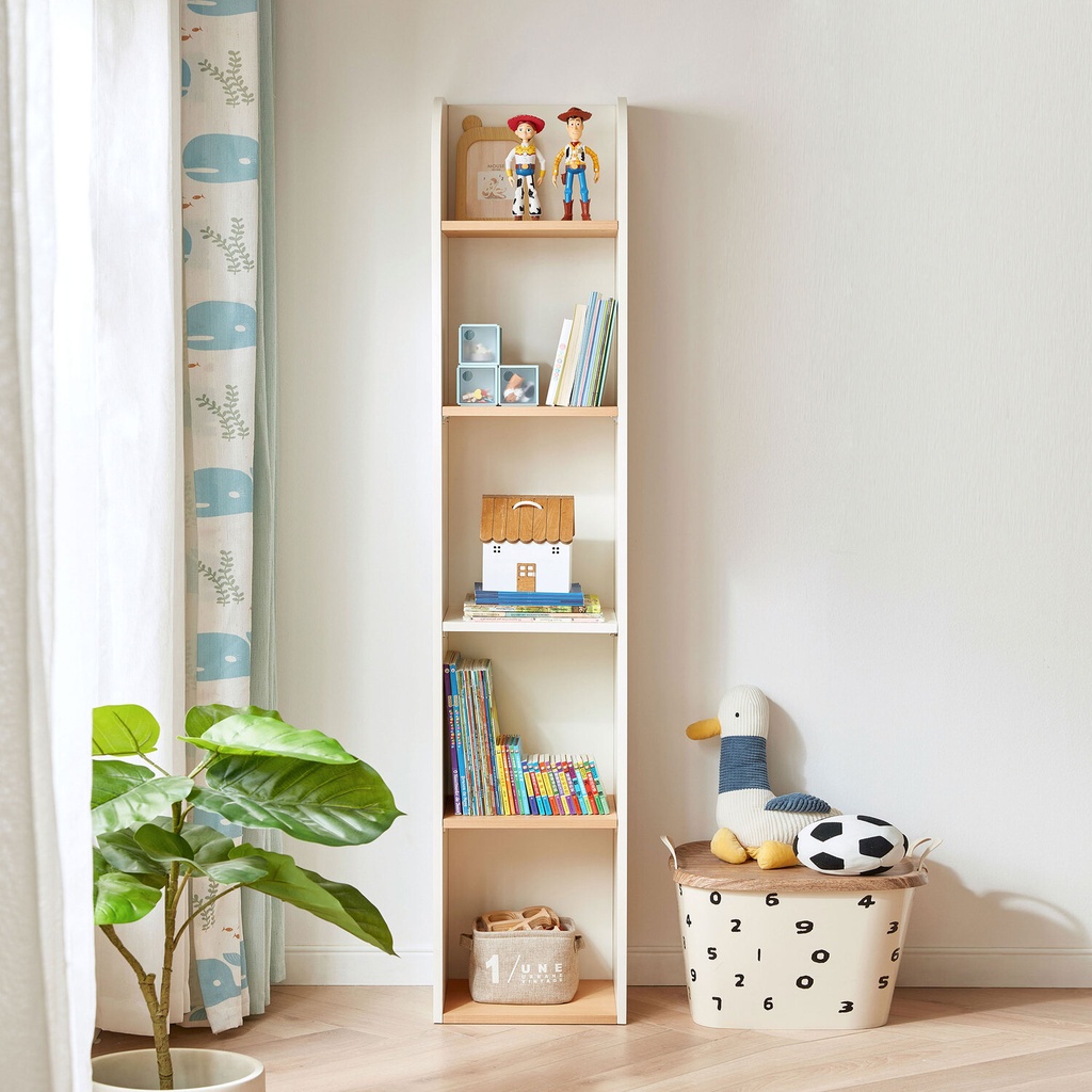 Librero Abasi blanco madera