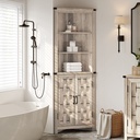 Estante esquinero Vinh gris