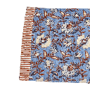 Individual flower print azul 33x45cm