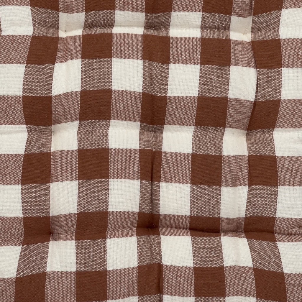 Cojín silla cuadros rojo 40x40cm