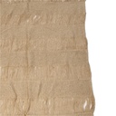 Manta tejida franjas crudo 125x150cm