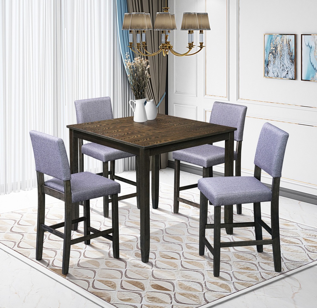 Juego Comedor bar 4 sillas Samalut