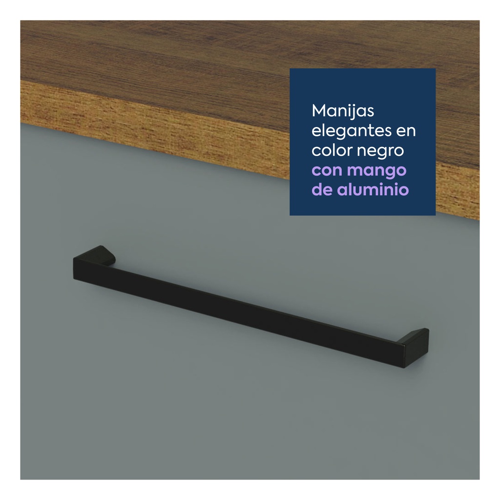 Aéreo cocina Agata gris 2 puertas 120cm