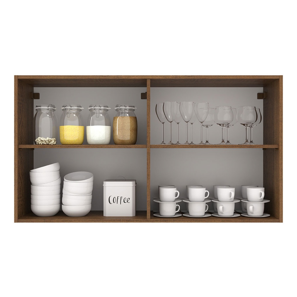 Aéreo cocina Agata gris 2 puertas 80cm