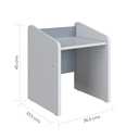 Escritorio infantil con Silla Le Petit blanco-azul