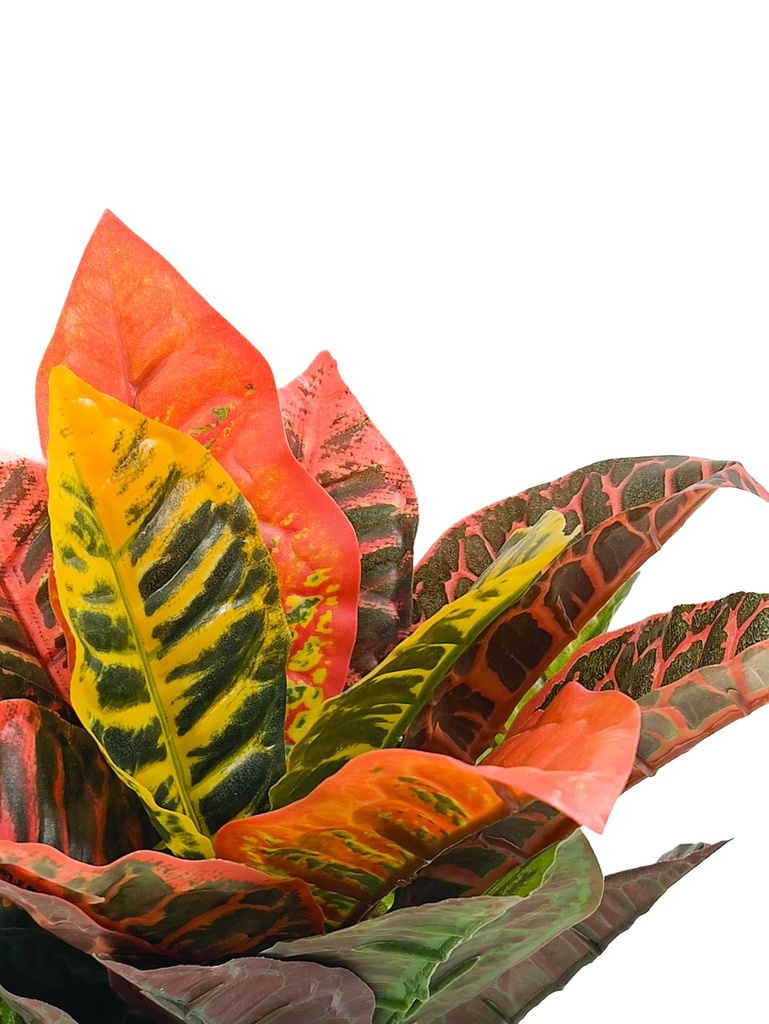 Planta artificial Crotón variegado 35cm