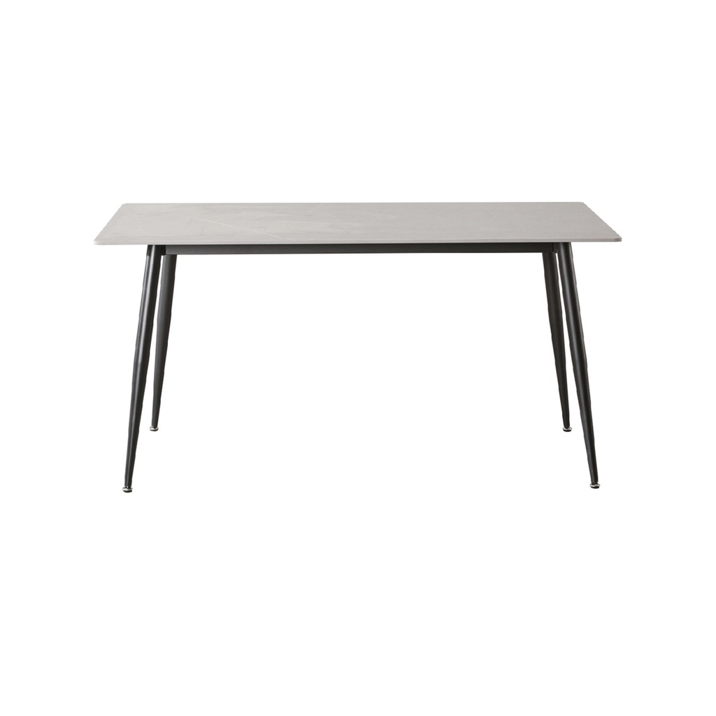 Mesa comedor 4 puestos Khissa gris mate