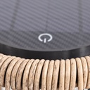 Lámpara de exterior Lúa c/n panel solar