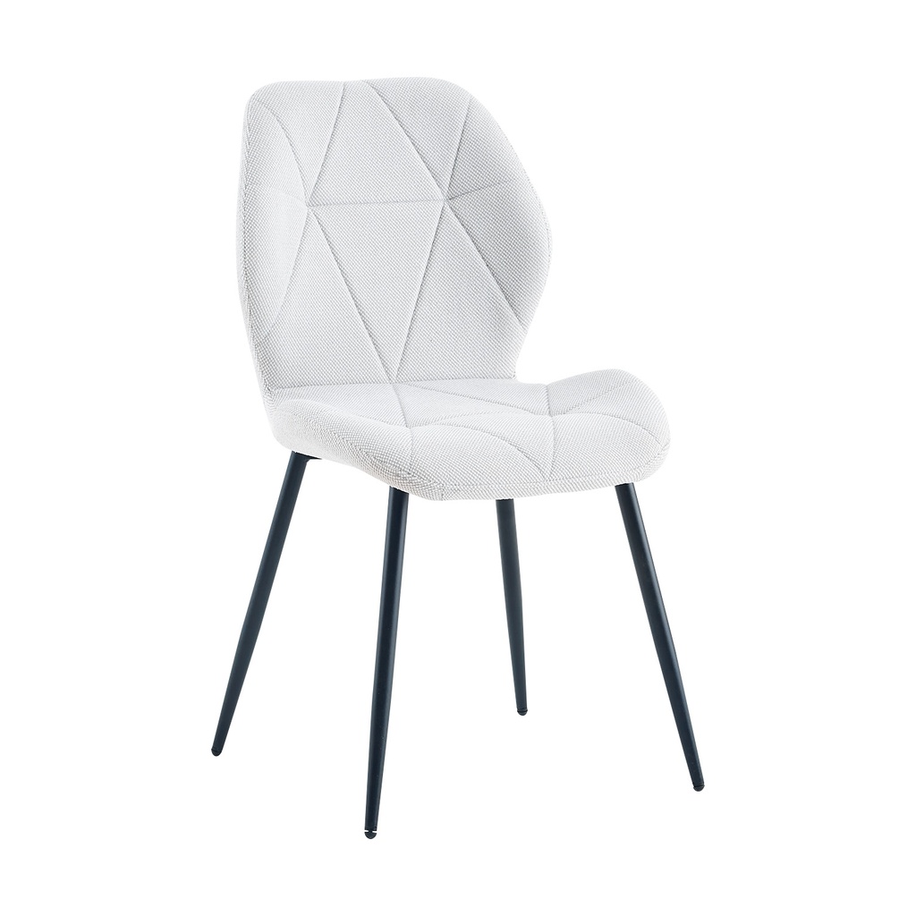 Juego comedor Khissa B  4 sillas Aziza gris claro