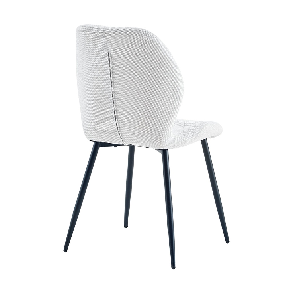 Juego comedor Khissa B  4 sillas Aziza gris claro