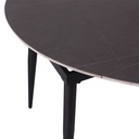 Mesa redonda extensible 6 puestos Turín gris