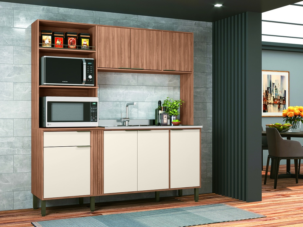 Cocina compacta Hellen blanco