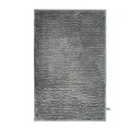Piso de baño shaggy gris 45x70