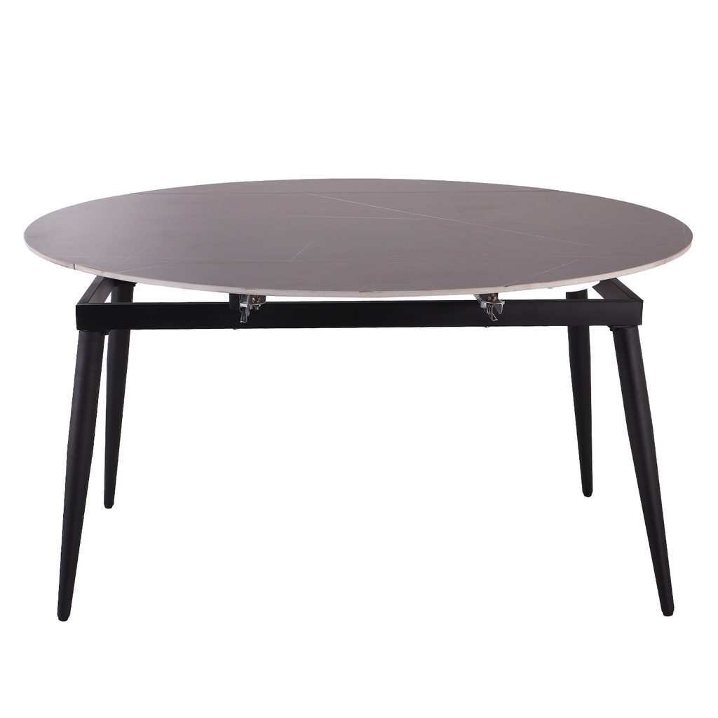 Mesa redonda extensible 6 puestos Turín gris