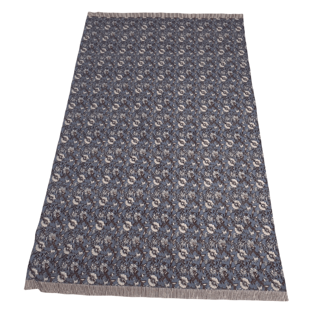 Mantel flower print azul 150x250cm