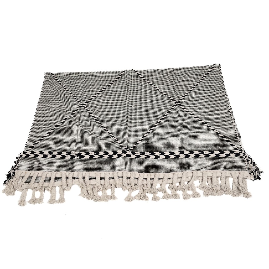 Alfombra 200x300cm Boho rombos BN