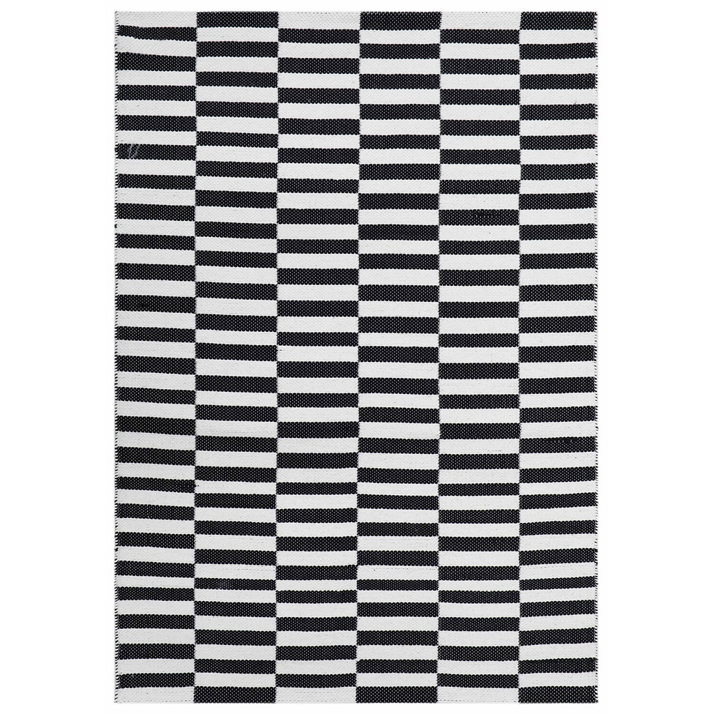 Alfombra 200x300cm Rila blanco/negro