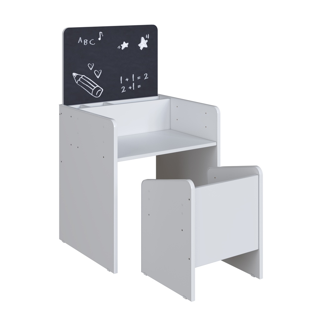 Escritorio infantil con Silla Le Petit blanco