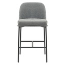 Silla bar Gaia gris set de 2