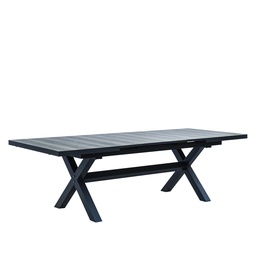 [230021843] Mesa Terraza extensible Sultán gris 202-263cm
